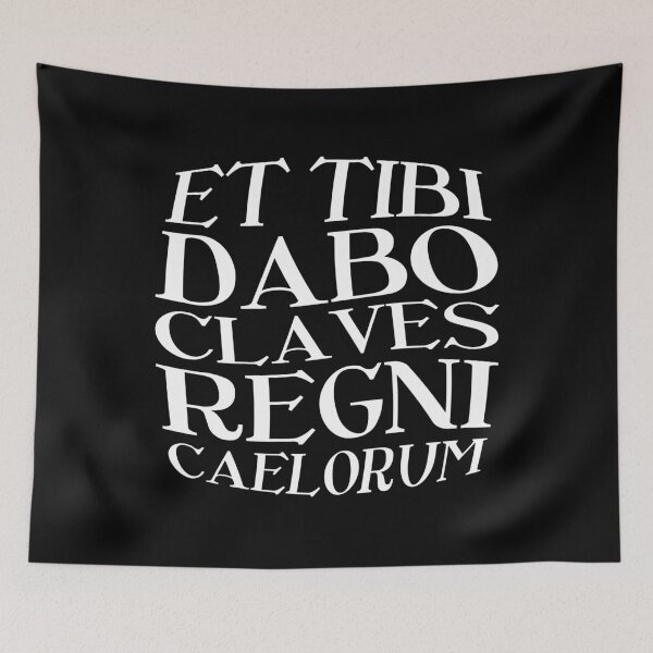 Item preview, Et Tibi Dabo Claves Regni Caelorum – Latin Key to Heaven (white) designed and sold by didijuca.