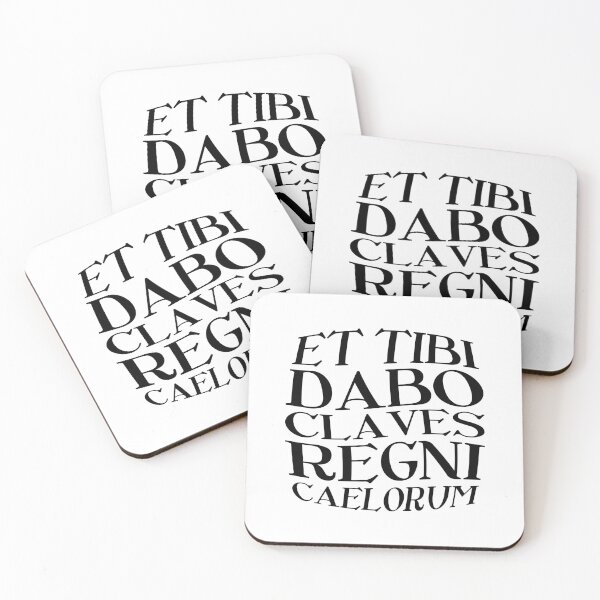 Item preview, Et Tibi Dabo Claves Regni Caelorum – Latin Key to Heaven (black) designed and sold by didijuca.