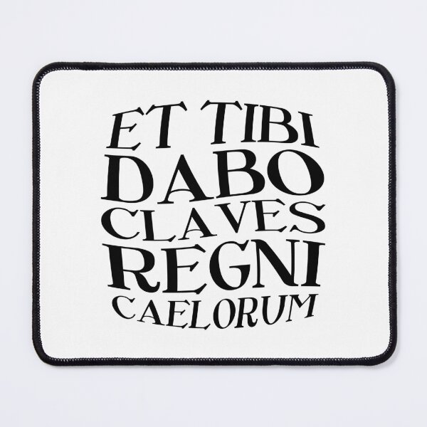 Item preview, Et Tibi Dabo Claves Regni Caelorum – Latin Key to Heaven (black) designed and sold by didijuca.