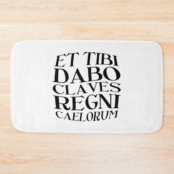 Item preview, Et Tibi Dabo Claves Regni Caelorum – Latin Key to Heaven (black) designed and sold by didijuca.