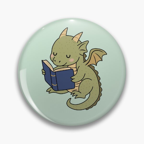 Item preview, Green Dragon Reading – Whimsical Book Lover Art designed and sold by EnchantedGremlinLoot.