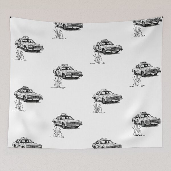 Item preview, car tee, taxi,old school. designed and sold by Aggressive Hippie.