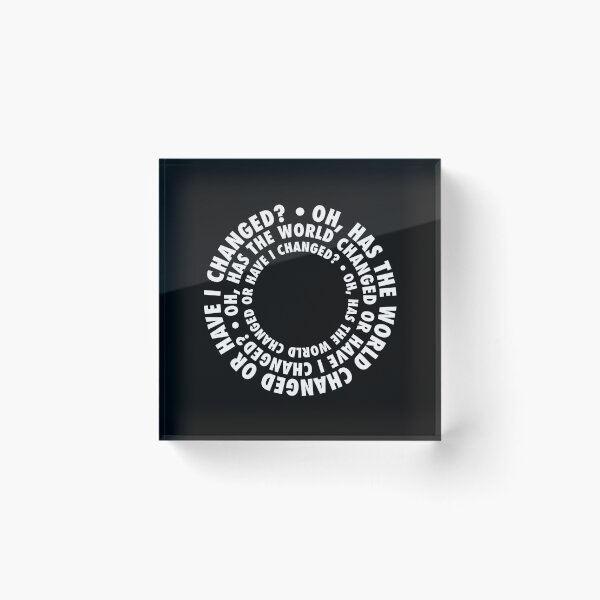 Item preview, Have I Changed or Has the World? – Existential Spiral Design in White designed and sold by didijuca.