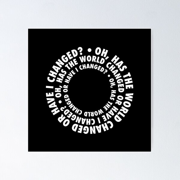 Item preview, Have I Changed or Has the World? – Existential Spiral Design in White designed and sold by didijuca.