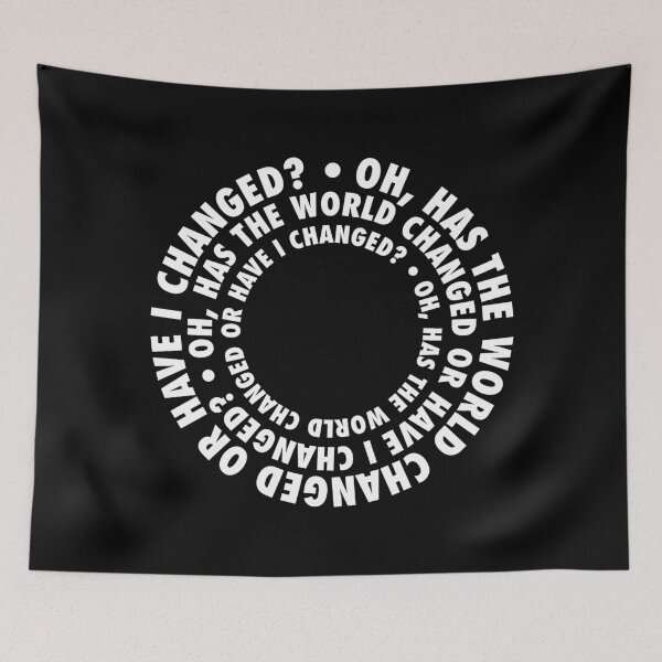 Item preview, Have I Changed or Has the World? – Existential Spiral Design in White designed and sold by didijuca.