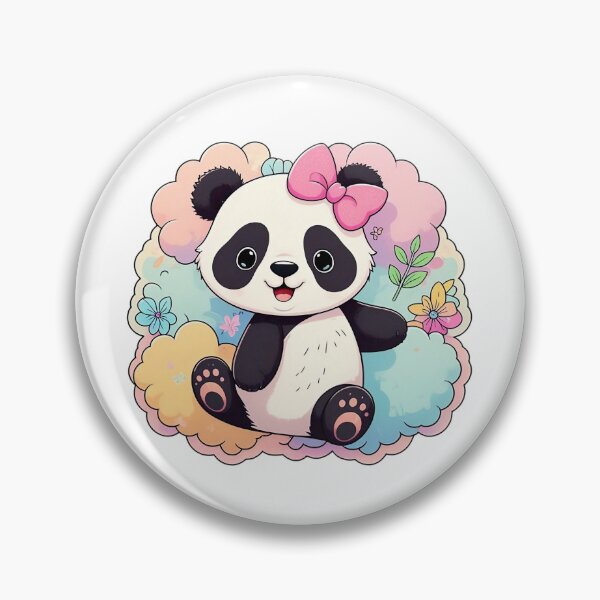 Item preview, Cute panda with a pink bow designed and sold by JonysCreativeDesigns.