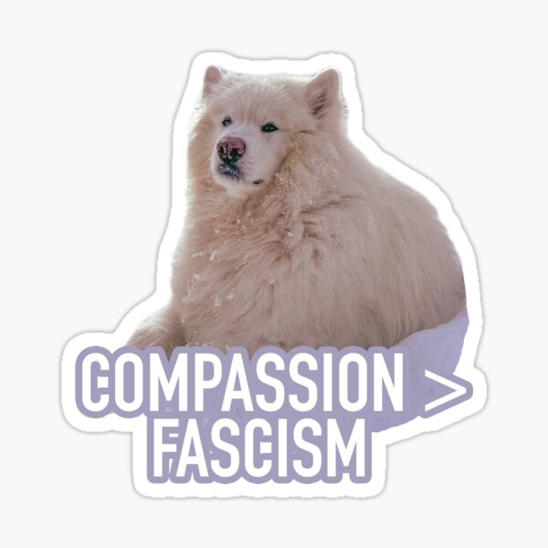 Item preview, Compassion Over Fascism  designed and sold by stephkaye88.