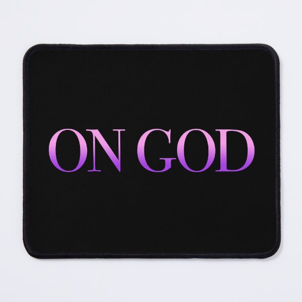 Item preview, On God in Pink and Violet Minimal Modern Serif Typography  designed and sold by Memes N Lore .