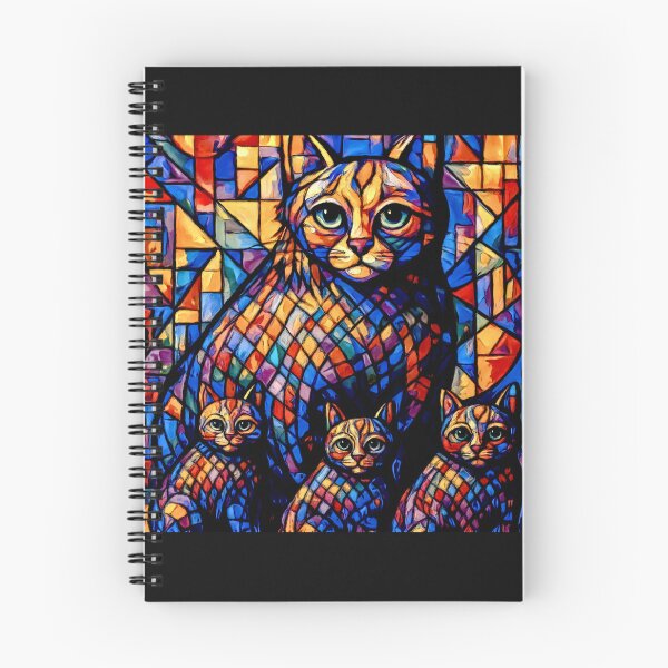 Item preview, The Colourful family cat cross my path! By Bevilaqua Original Draw#1  designed and sold by Helios Be. Lavsh.