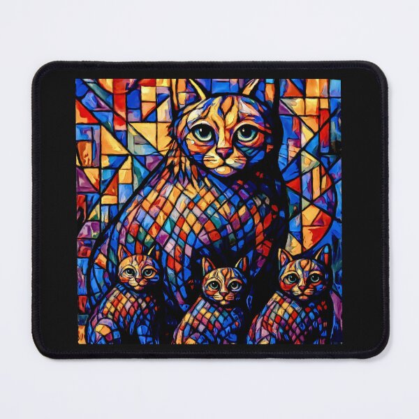 Item preview, The Colourful family cat cross my path! By Bevilaqua Original Draw#1 designed and sold by Helios Be. Lavsh.