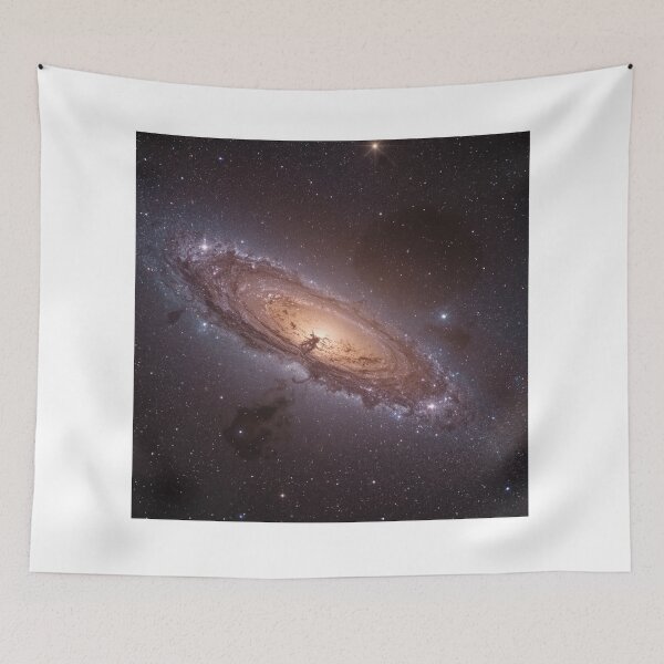Item preview, Golden Spiral Galaxy – Mysterious Space Silhouette in the Core | YourRandomStore designed and sold by YourRandomStore.
