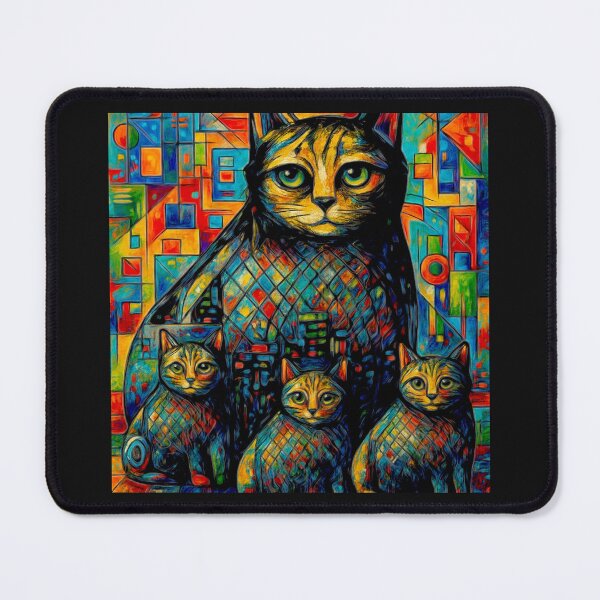 Item preview, The Colourful family cat cross my path! By Bevilaqua Original Draw#2 designed and sold by Helios Be. Lavsh.