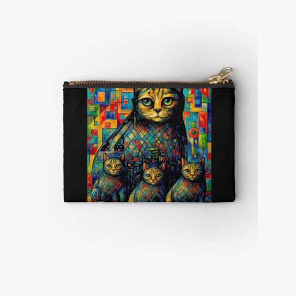 Item preview, The Colourful family cat cross my path! By Bevilaqua Original Draw#2 designed and sold by Helios Be. Lavsh.