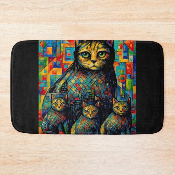 Item preview, The Colourful family cat cross my path! By Bevilaqua Original Draw#2 designed and sold by Helios Be. Lavsh.