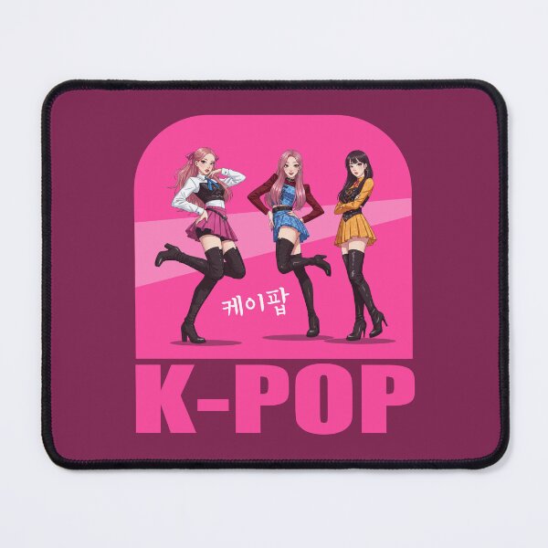Item preview, Chic K-Pop Girl Trio Pink Art designed and sold by KiwiRider.