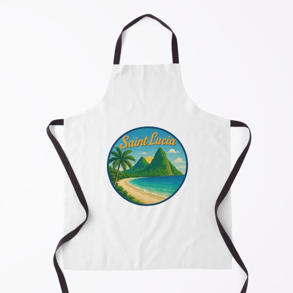 Item preview, Saint Lucia (with Orange Lettering) designed and sold by VelvetRoom.