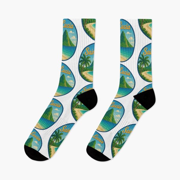 Item preview, Saint Lucia (with Orange Lettering) designed and sold by VelvetRoom.