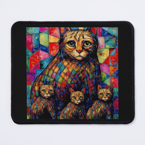 Item preview, The Colourful family cat cross my path! By Bevilaqua Original Draw#3 designed and sold by Helios Be. Lavsh.