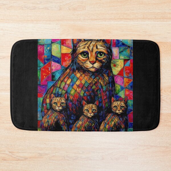 Item preview, The Colourful family cat cross my path! By Bevilaqua Original Draw#3 designed and sold by Helios Be. Lavsh.