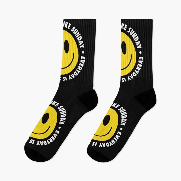Item preview, Everyday Is Like Sunday – Smiley Melancholy Spiral (White Lettering) designed and sold by didijuca.