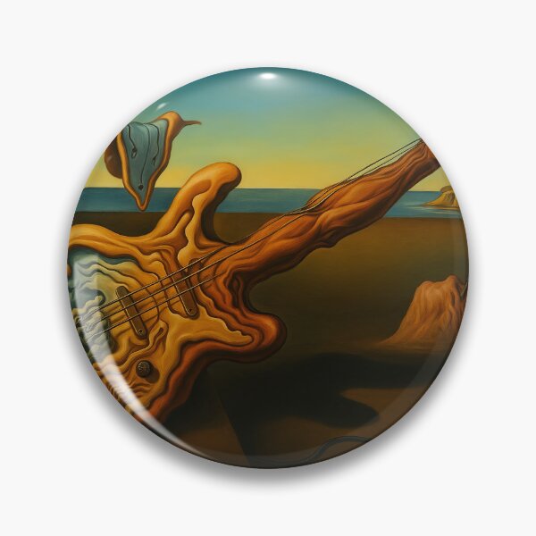 Item preview, Vintage Abstract Desert   Melted Guitar Surrealist  designed and sold by TeeARTHY.