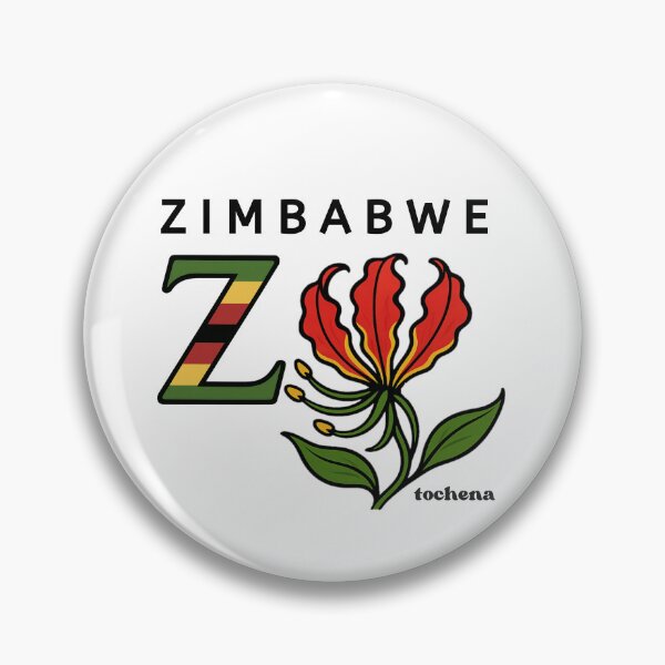 Item preview, Zimbabwe flag & flame lily  designed and sold by Tochena.