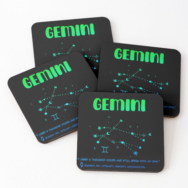 Item preview, Expressive Gemini Quote Design – Air Sign Zodiac Art for Curious Minds designed and sold by lowder.