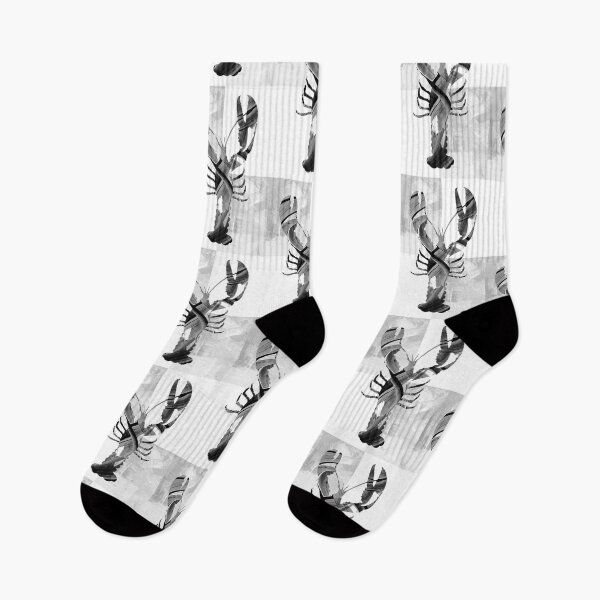 Item preview, Black And White Modern Lobster Art designed and sold by Sharon Cummings Art.