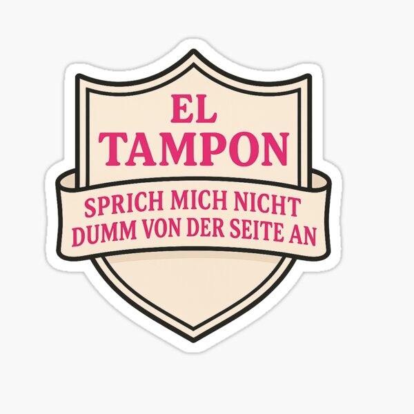 Item preview, EL TAMPON – Pink power against side chatter designed and sold by RWEW .
