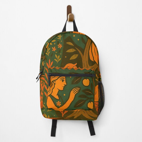 Item preview, Heracles Fetches Apples from the Hesperides – Retro Folk Art designed and sold by mythographiaart.