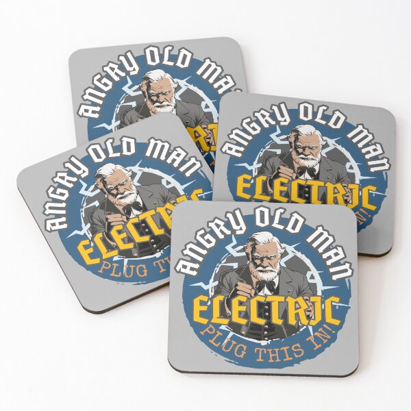 Item preview, ANGRY OLD MAN: Electrician "Plug This In!" designed and sold by rockandahardplaceradio.