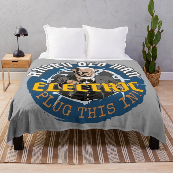 Item preview, ANGRY OLD MAN: Electrician "Plug This In!" designed and sold by rockandahardplaceradio.