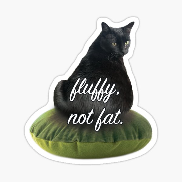 Item preview, Fluffy Not Fat designed and sold by stephkaye88.