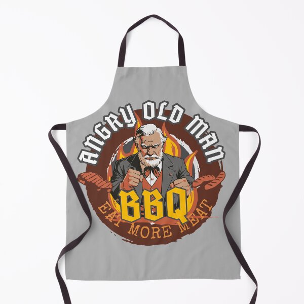 Item preview, ANGRY OLD MAN: Barbeque "Eat More Meat" designed and sold by rockandahardplaceradio.