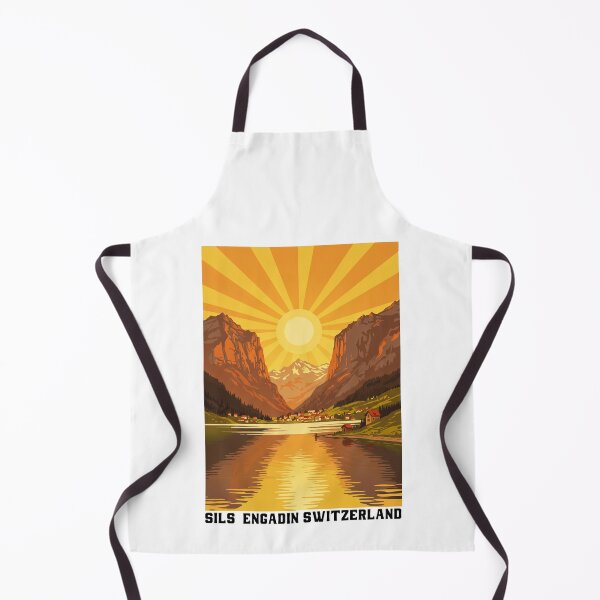 Item preview, Sils Engadin Vintage Travel Poster (Sunburst) designed and sold by TeeARTHY.