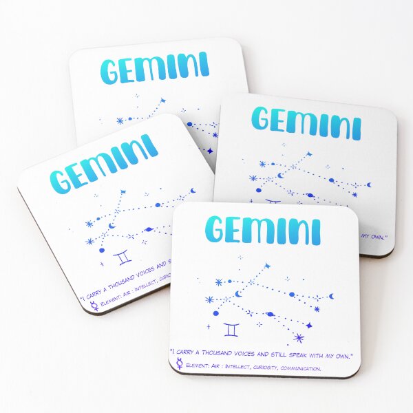 Item preview, Expressive Gemini Quote Design – Air Sign Zodiac Art for Curious Minds designed and sold by lowder.