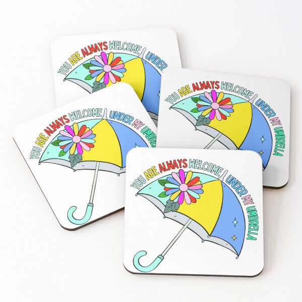 Item preview, You are always welcome under my umbrella sticker/magnet  designed and sold by Gdstudiogb.