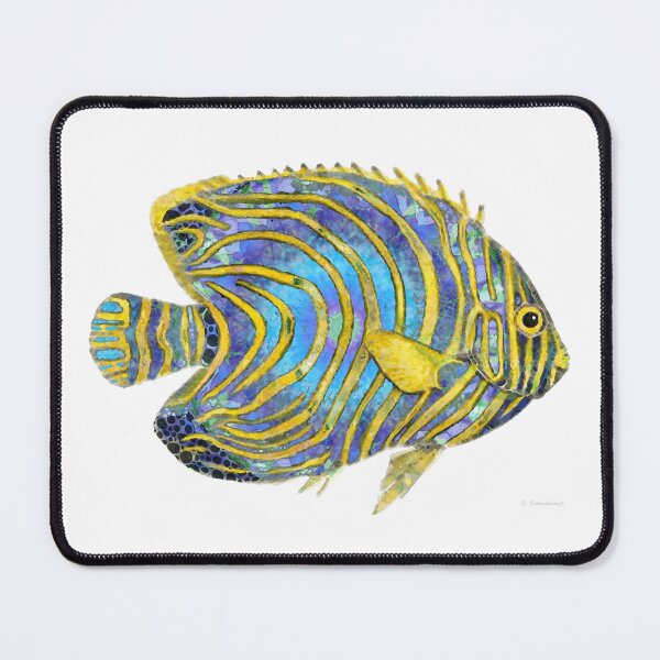 Item preview, Sea Angel 2 Angelfish Fish Art designed and sold by Sharon Cummings Art.