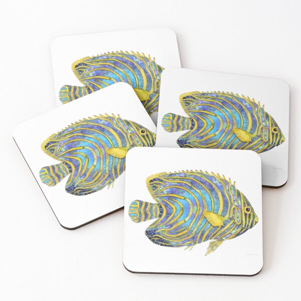 Item preview, Sea Angel 2 Angelfish Fish Art designed and sold by Sharon Cummings Art.