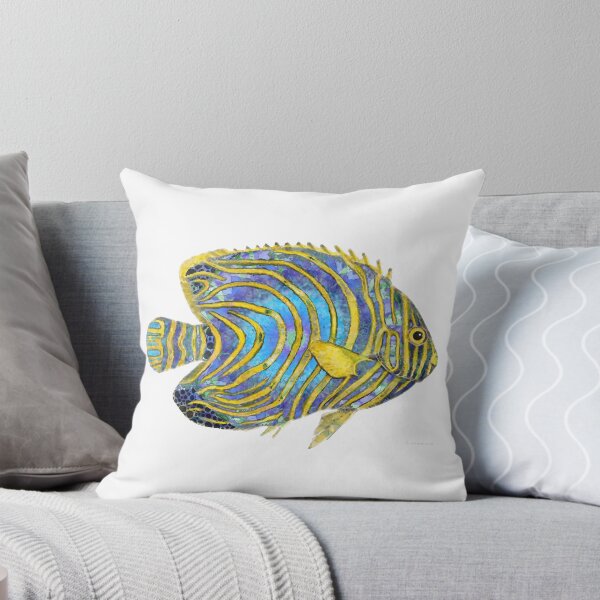 Item preview, Sea Angel 2 Angelfish Fish Art designed and sold by Sharon Cummings Art.