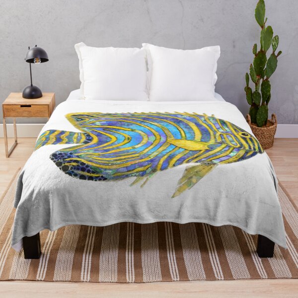 Item preview, Sea Angel 2 Angelfish Fish Art designed and sold by Sharon Cummings Art.