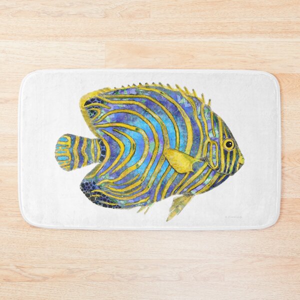 Item preview, Sea Angel 2 Angelfish Fish Art designed and sold by Sharon Cummings Art.