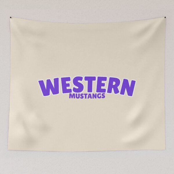 Item preview, western ontario UWO mustang classic purple and white designed and sold by jessicaleah15.