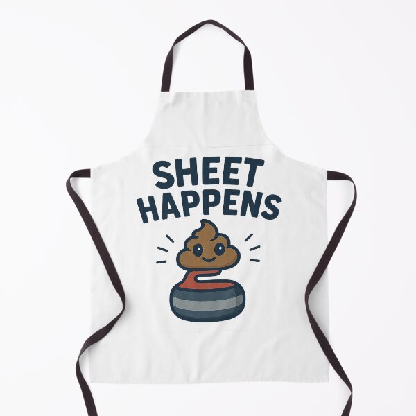 Item preview,  Sheet Happens – Funny Curling Cartoon Shirt designed and sold by Sweeping Statements.