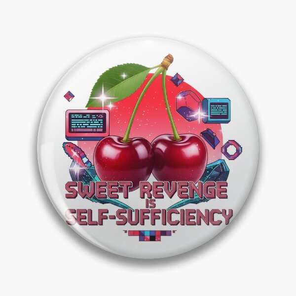 Item preview, Sweet Revenge Is Self-Sufficiency – Cherry Coded Motivational Digital Art designed and sold by AnnDesignStudio.