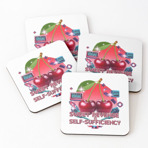 Item preview, Sweet Revenge Is Self-Sufficiency – Cherry Coded Motivational Digital Art designed and sold by AnnDesignStudio.
