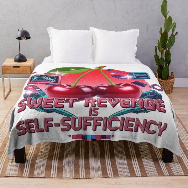 Item preview, Sweet Revenge Is Self-Sufficiency – Cherry Coded Motivational Digital Art designed and sold by AnnDesignStudio.