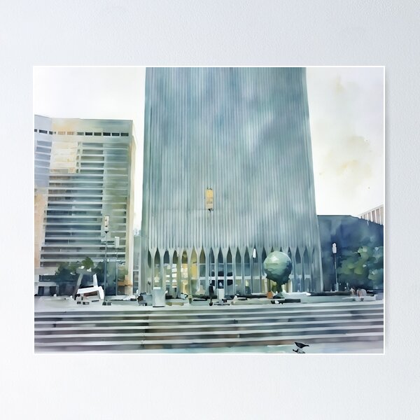 Item preview, Peaceful Plaza designed and sold by RCWatercolours.
