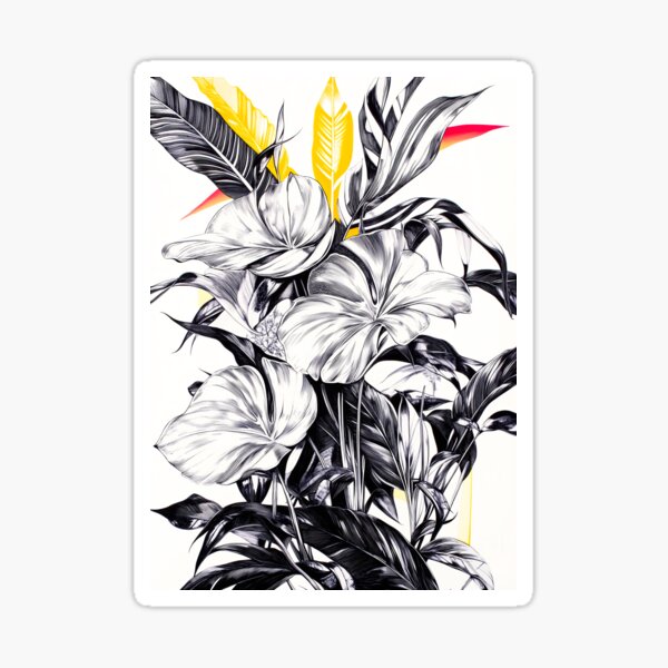 Item preview, Black and white Flowers nature art  #nature designed and sold by JBJart.