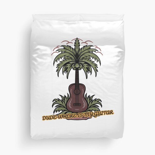 Vista previa del artículo con la obra «AMIGO, ¿DÓNDE ESTÁ MI GUITARRA?», diseñado y vendido por EdgeBoss.